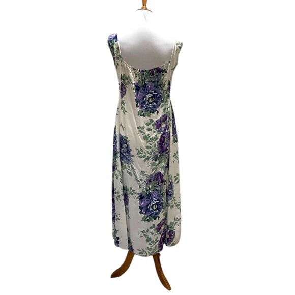Express Floral Dress Purple Size 1/2 Vintage - Picture 10 of 12